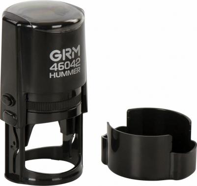 Оснастка для печатей оттиск D=42 мм, синий, 46042 Hummer, крышка, подушка в комплекте, 121500200 – фото 7