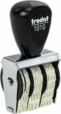 Датер ручной ленточный, оттиск 25х4 мм, месяц буквами, 1010, 78471 – фото 1