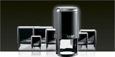 Оснастка автоматическая для печати Printy 4642, 42 мм, белый корпус, синяя штемпельная подушка – фото 2