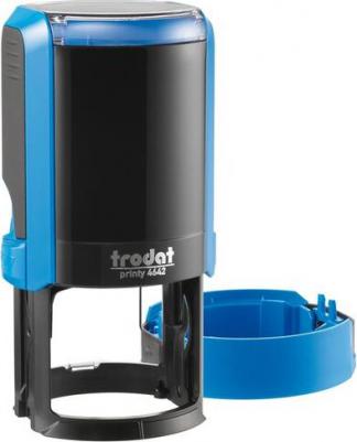 Оснастка для печатей, оттиск D=42 мм, синий, 4642 PRINTY 4.0, корпус черный – фото 5