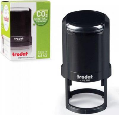 Оснастка для печатей, оттиск D=42 мм, синий, 4642 PRINTY 4.0, корпус черный – фото 6