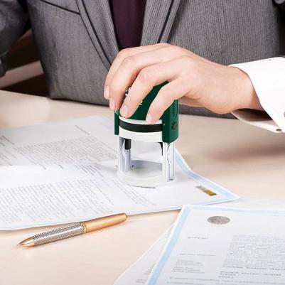 Оснастка для печати IDEAL 46042, 191407, диам. 42 мм, зелёная – фото 5