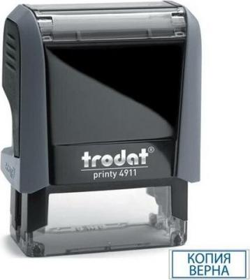 Штамп "КОПИЯ ВЕРНА, подпись", оттиск 38*14мм синий, IDEAL 4911 DB-3.42,ш/к 14832, 161490 – фото 3