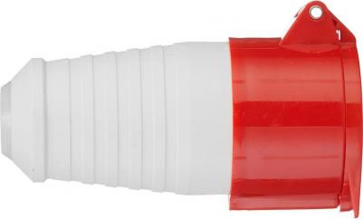 Розетка силовая переносная с заземлением 3Р+РЕ+N 16 А 380 В IP44 красная – фото 2