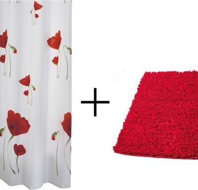 Штора для ванной комнаты "Mohn", 180 х 200 см – фото 2