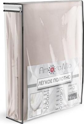 Тюль искусственный шелк бежевый 400х300 см (7820) – фото 2