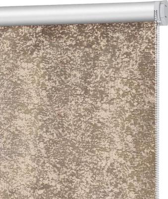 Штора рулонная блэкаут Марбл 120x160 см коричневая – фото 4