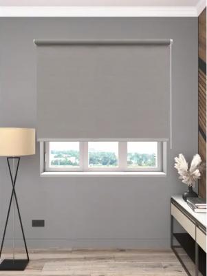 Штора рулонная блэкаут Вена 60x160 см серо-коричневая – фото 4