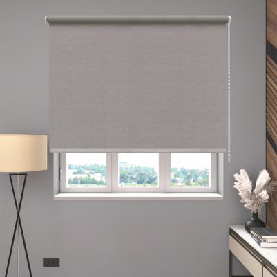 Штора рулонная блэкаут Вена 60x160 см серо-коричневая – фото 9