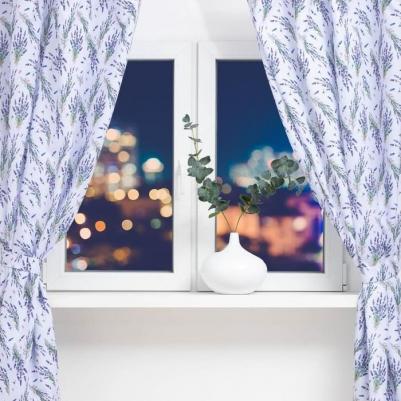 Комплект шт.ор для кухни с подхватами Lavender 145х180 2 шт., 100% п/э