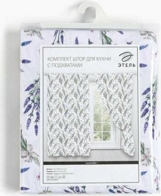 Комплект шт.ор для кухни с подхватами Lavender 145х180 2 шт., 100% п/э – фото 6