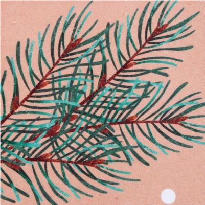 Комплект штор для кухни с подхватами Fir Branches, 145х180 см - 2 шт, габардин – фото 1