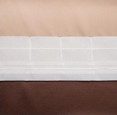 Штора портьерная 130x300 см, двусторонний блэкаут, цвет шоколад, пл. 240 г/м?, 100% п/э – фото 1