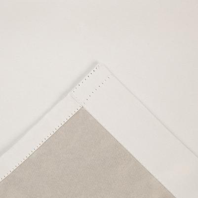 Штора портьерная 145x265 см, двусторонний блэкаут, цвет Белый, пл. 240 г/м?, 100% п/э – фото 1