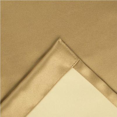 Штора портьерная 145x265 см, двусторонний блэкаут, цвет золотой, пл. 240 г/м?, 100% п/э – фото 8