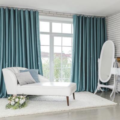 Штора портьерная 145x265 см, двусторонний блэкаут, цвет золотой, пл. 240 г/м?, 100% п/э – фото 10