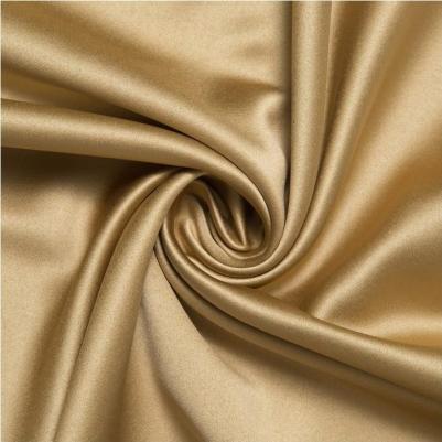 Штора портьерная 145x265 см, двусторонний блэкаут, цвет золотой, пл. 240 г/м?, 100% п/э – фото 11