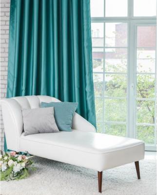 Штора портьерная 145x265 см, двусторонний блэкаут, цвет золотой, пл. 240 г/м?, 100% п/э – фото 12
