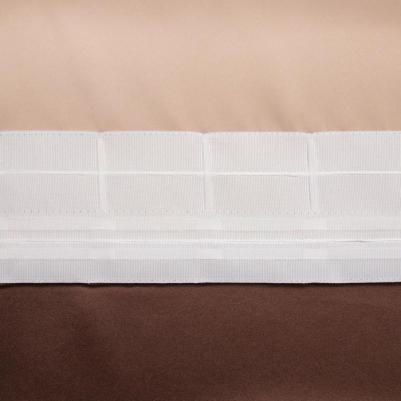 Штора портьерная 250x265 см, двусторонний блэкаут, цвет шоколад, пл. 240 г/м?, 100% п/э – фото 5