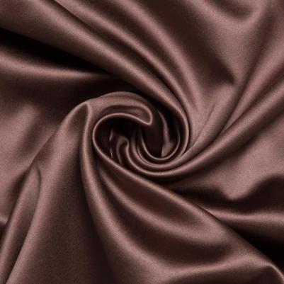 Штора портьерная 250x265 см, двусторонний блэкаут, цвет шоколад, пл. 240 г/м?, 100% п/э