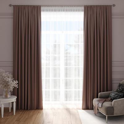 Штора креп пурпурная 200х260 см (58091932)