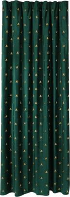 Штора готовая Zolotoy Roy, крепление:шторная лента, цвет зеленый, 160х270 см – фото 4