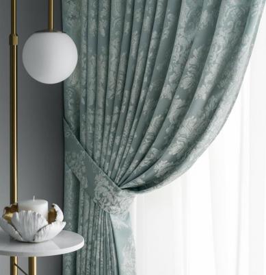 Шторы Дамиани бирюзовые 290x300 см-2, подхваты-2, 4 пр – фото 3