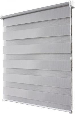 Рулонная штора День Ночь 60 см х 160 см Канзас светло-серый – фото 3