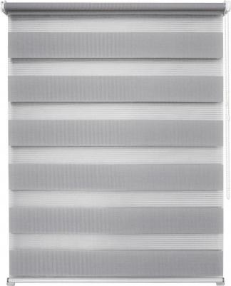 Рулонная штора День Ночь 80 х 160 см Канзас светло-серый – фото 4