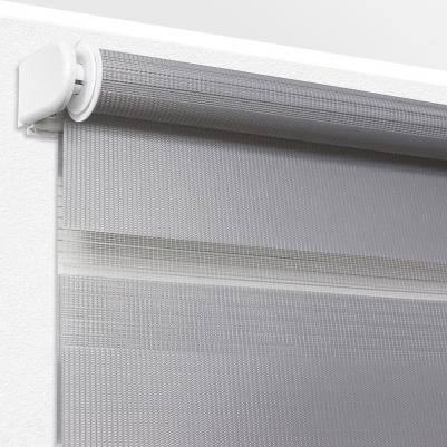 Рулонная штора День Ночь 80 х 160 см Канзас светло-серый – фото 7