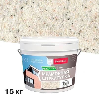 Штукатурка декоративная EcoStone 974, акриловая, мраморная, 15 кг