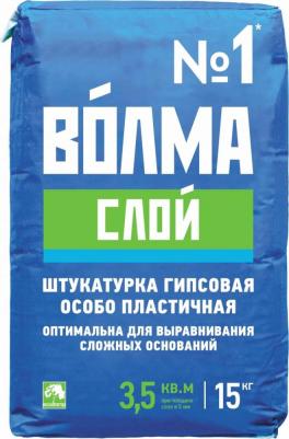 Штукатурка гипсовая СЛОЙ универсальная белая 15 кг – фото 2