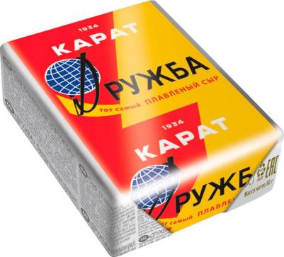 Сыр плавленый "Дружба" 45%, 90 г – фото 1