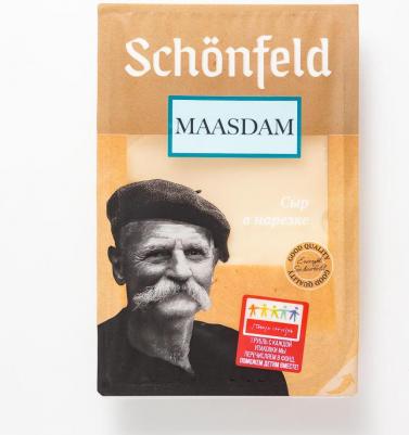 Сыр полутвердый Маасдам нарезка 45% 125 г – фото 8