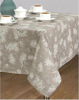 Скатерть столовая, "Шишкин лес" из рогожки 180*145см, новый год 2023, в подарок – фото 2