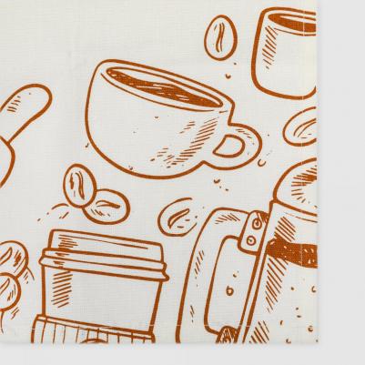 Салфетка кухонная coffee 40x60 см кремовый – фото 4