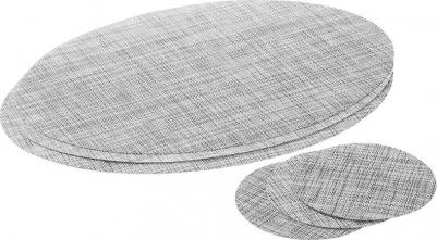 Набор сервировочных салфеток на 3 персоны For Professionals, серый