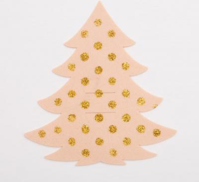 Набор конвертов для столовых приборов "Золотая ёлка" - 4 шт