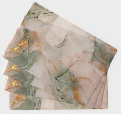 Набор салфеток сервировочных "Мрамор" 4 шт, 30х45 см, цвет серый