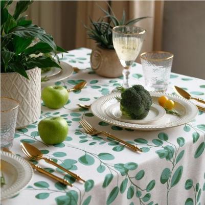 Скатерть "Эвкалипт" 149х220 см, 100% хл, рогожка 164 г/м2 – фото 3