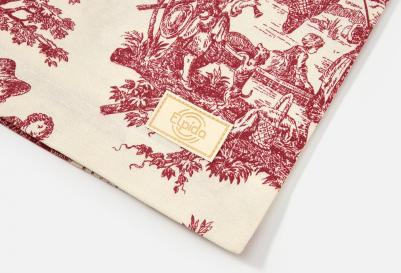 Скатерть Туаль де Жуи 150х250см, бордо – фото 4