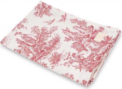 Скатерть Туаль де Жуи бордовая – фото 2