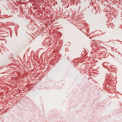 Скатерть Туаль де Жуи бордовая – фото 3