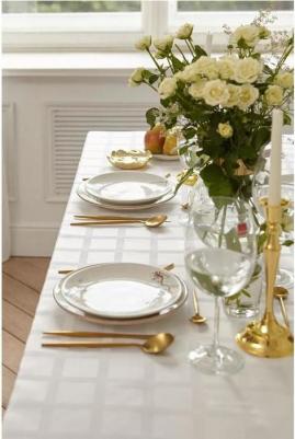 Скатерть Geometry 150*180 +/-3см, цв.шоколад, пл. 192 г/м2, хл с ВГМО 6900069741088 – фото 5