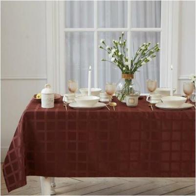 Скатерть Geometry 150*180 +/-3см, цв.шоколад, пл. 192 г/м2, хл с ВГМО 6900069741088 – фото 7