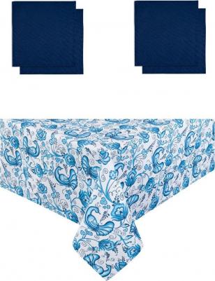 Скатерть + 4 салфетки Sinyaya Ptitsa (110х140 см)