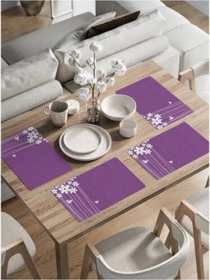 Комплект тканевых салфеток "Цветочный салют" для сервировки стола 46x30 см 4шт – фото 1