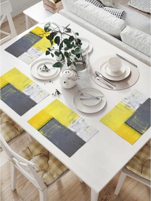 Комплект тканевых салфеток для сервировки стола "лоскутный гранж", 32x46 см, 4 шт. np_34712 – отличный подарок, который точно понравится вашим родным