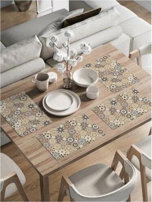 Комплект тканевых салфеток Восточный орнамент для сервировки стола 46x30 см, 4шт – фото 1