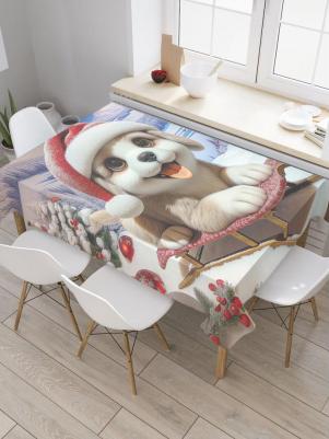 Комплектация: тканевая скатерть 120х145 см. Материал: сатен; состав: полиэстер 100%. Плотность: 175 гр/кв.м. Скатерть с фотопечатью - идеальный 4610230822721